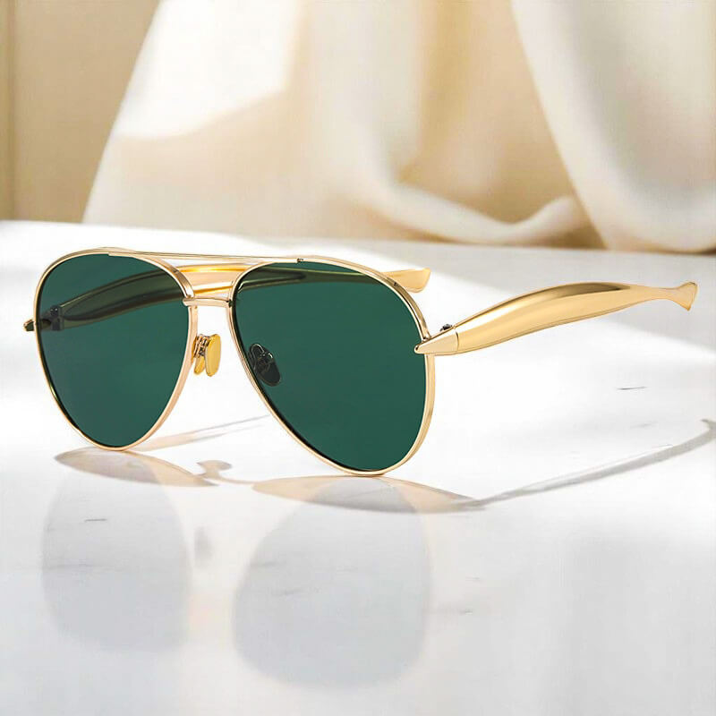 Jinkee | Women’s Gold-Tone Aviator Sunglasses