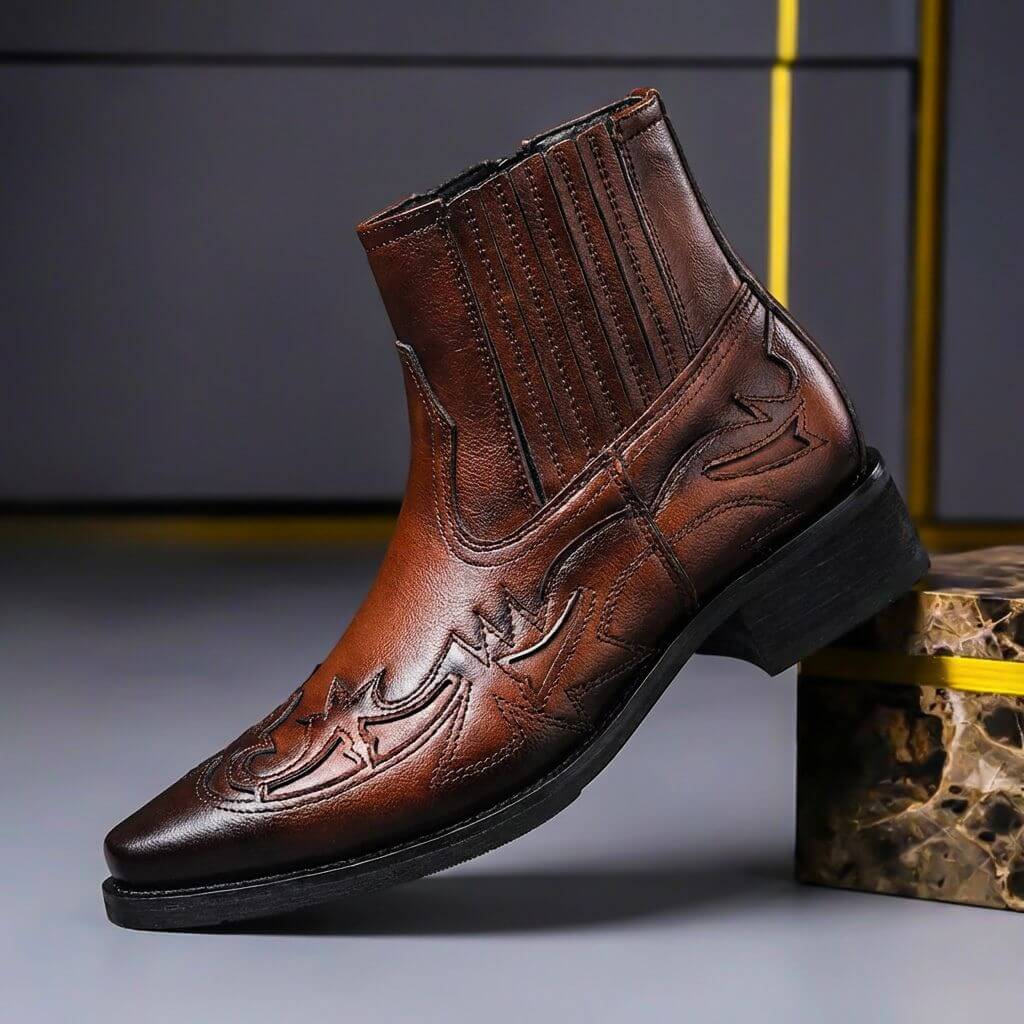 Jovino | Men’s Italian Leather Vintage Boots