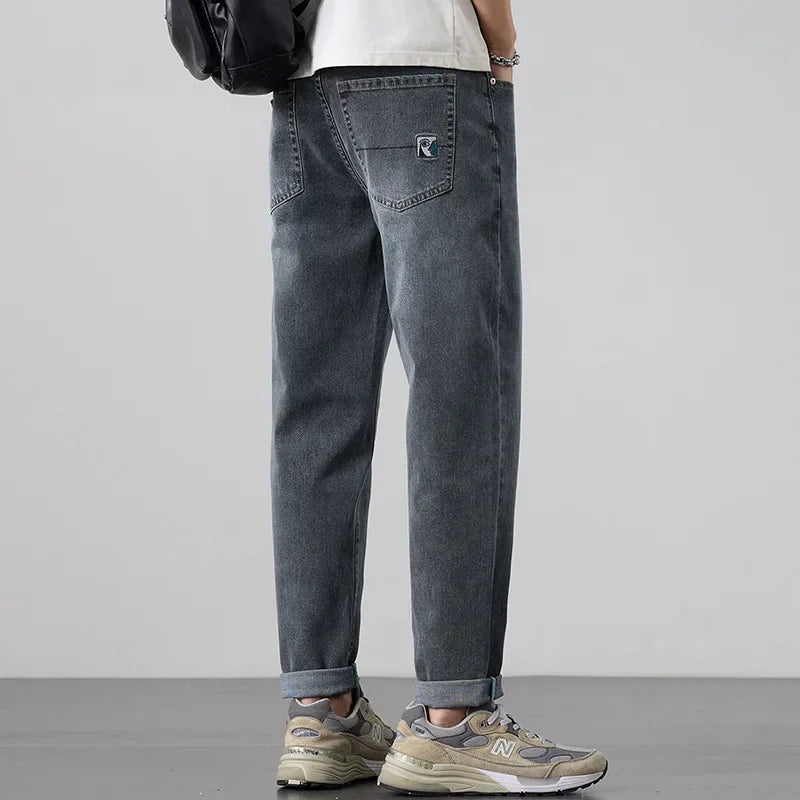 Versatile Wide Fit Leisure Baggy Jeans for Men