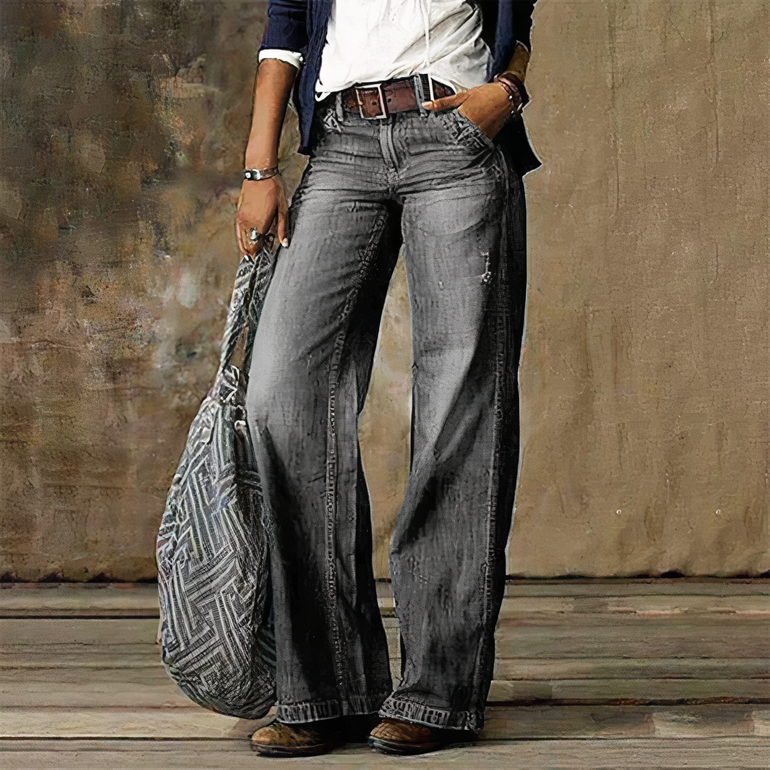 Women’s Classic High‑Waist Straight‑Leg Jeans