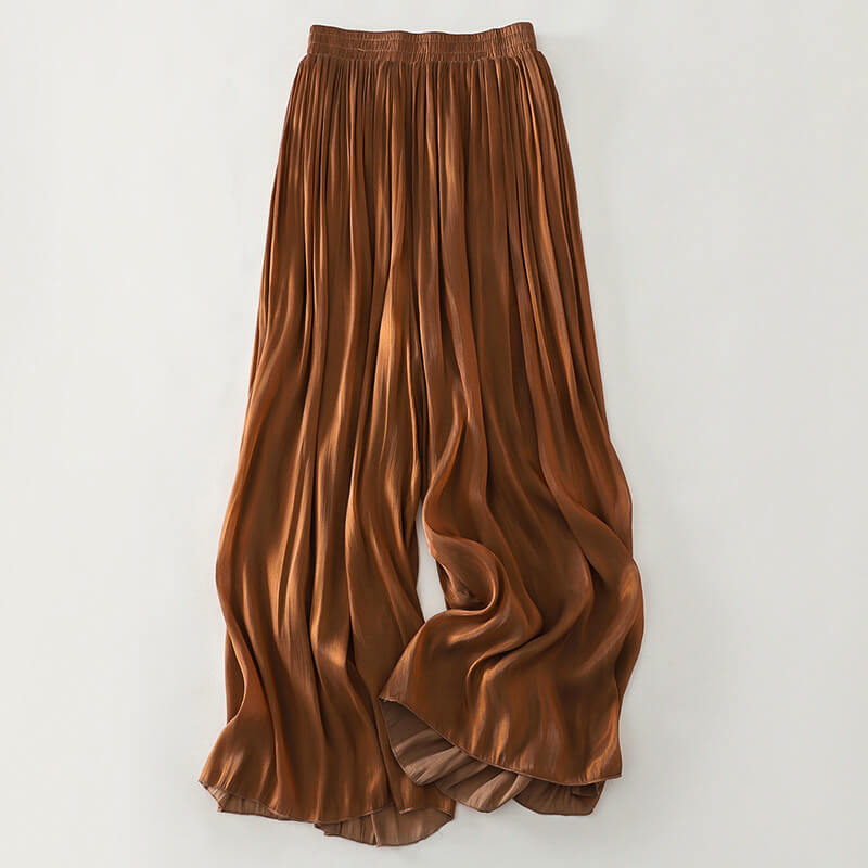 Lumeria | Women’s Serena Satin Wide-Leg Pants