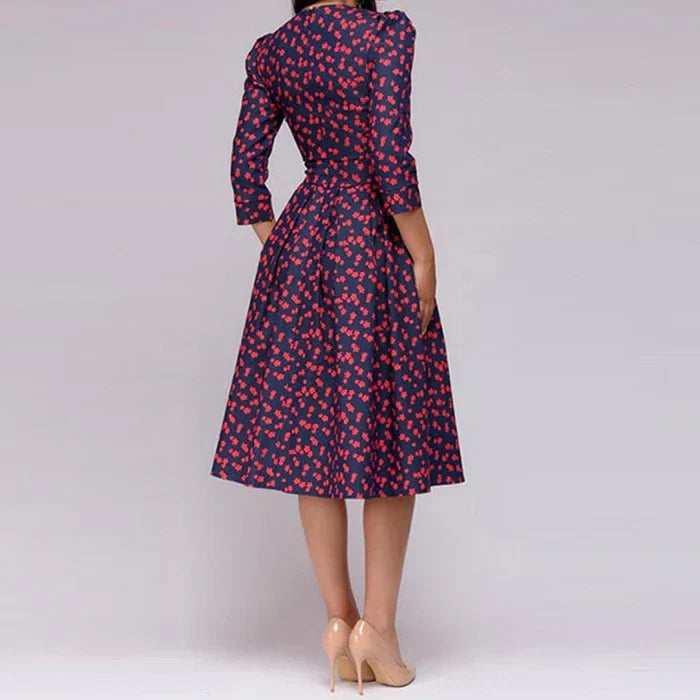 Glamour Floral Summer Midi Dress for Women - Perfect for Every Occasion