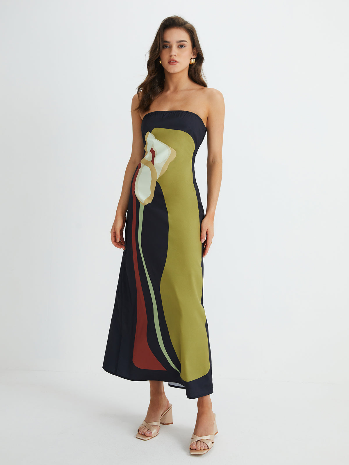 Women's Timeless Strapless Summer Maxi Evening Dress