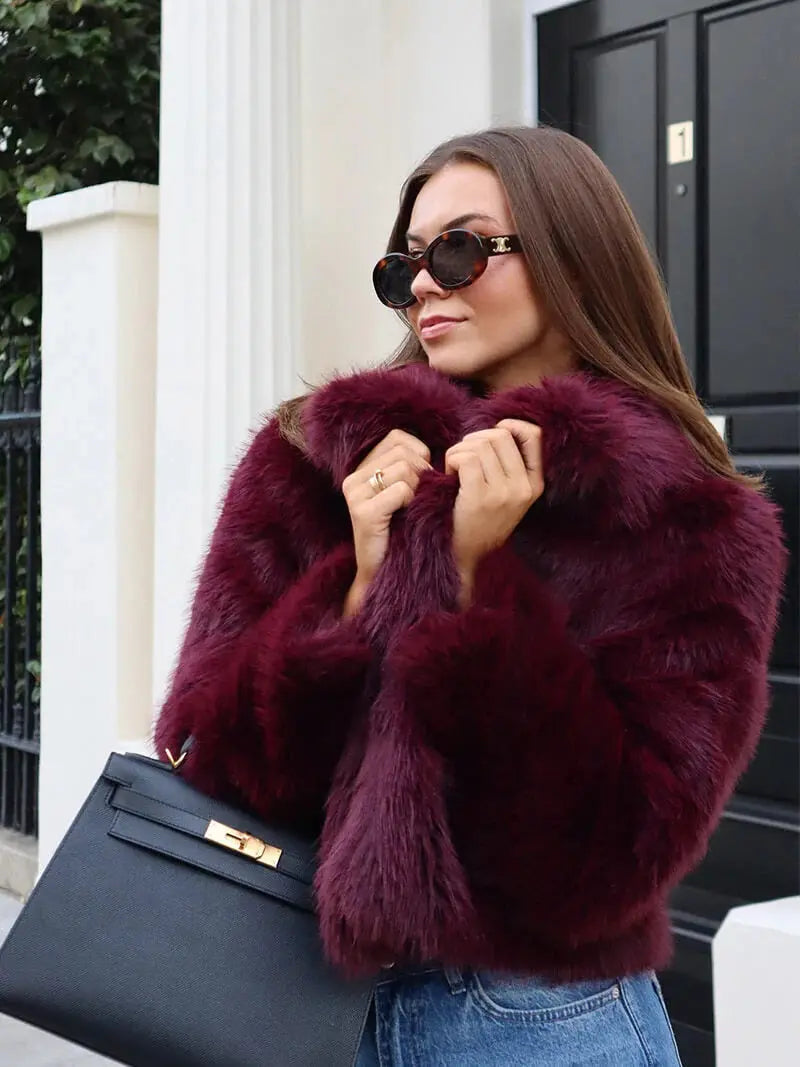 Beanne | Women’s Faux Fur Lapel Coat