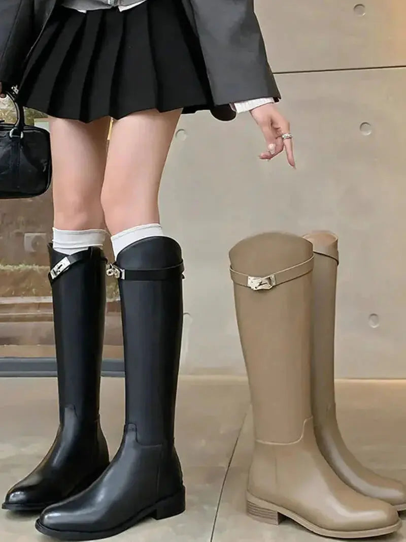 Veyla | Women’s Knee-High Buckle Boots
