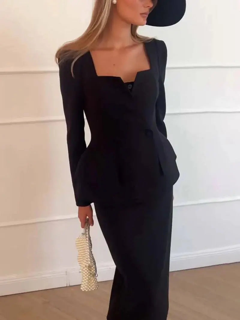 Lyrica | Women’s Two-Piece Blazer and Skirt Set