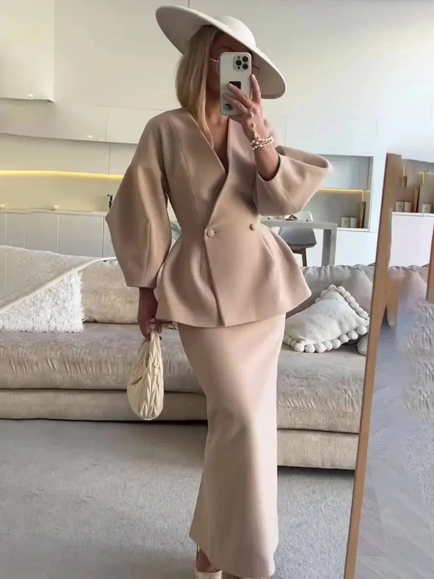Mikay | Women’s Two-Piece Skirt Suit