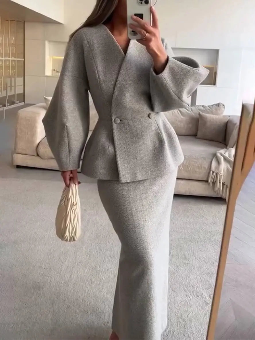 Mikay | Women’s Two-Piece Skirt Suit