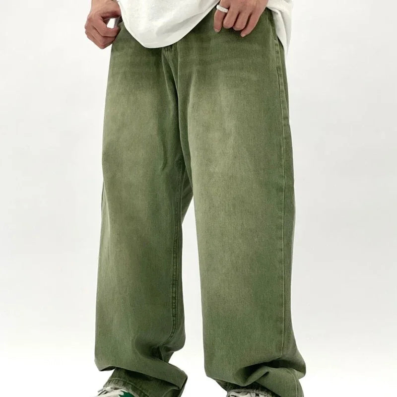 Men's Casual Leisure Baggy Jeans with Pockets