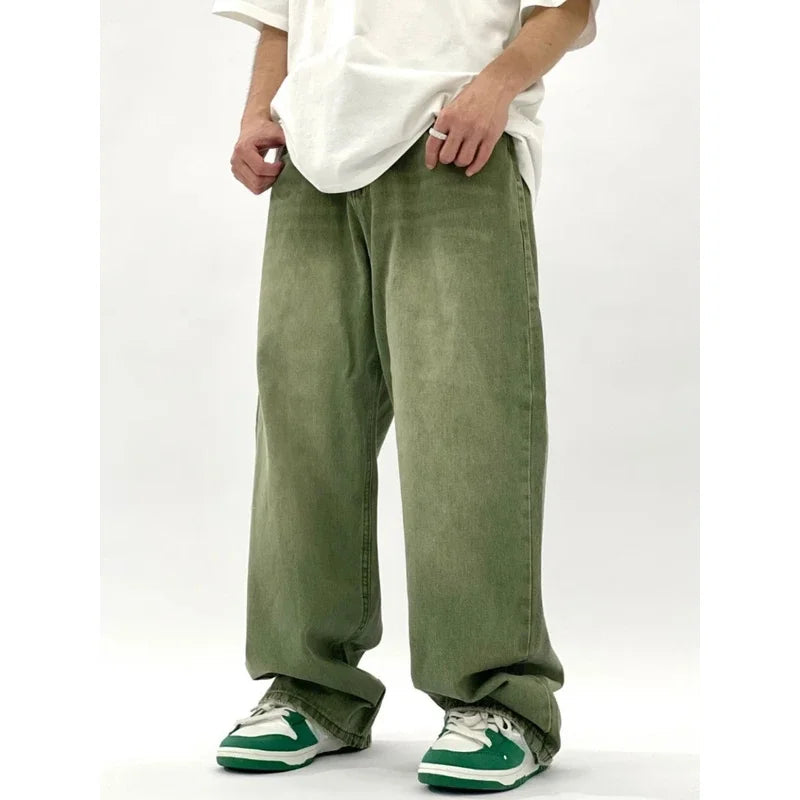 Men's Casual Leisure Baggy Jeans with Pockets