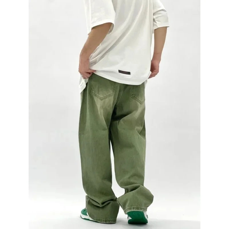 Men's Casual Leisure Baggy Jeans with Pockets