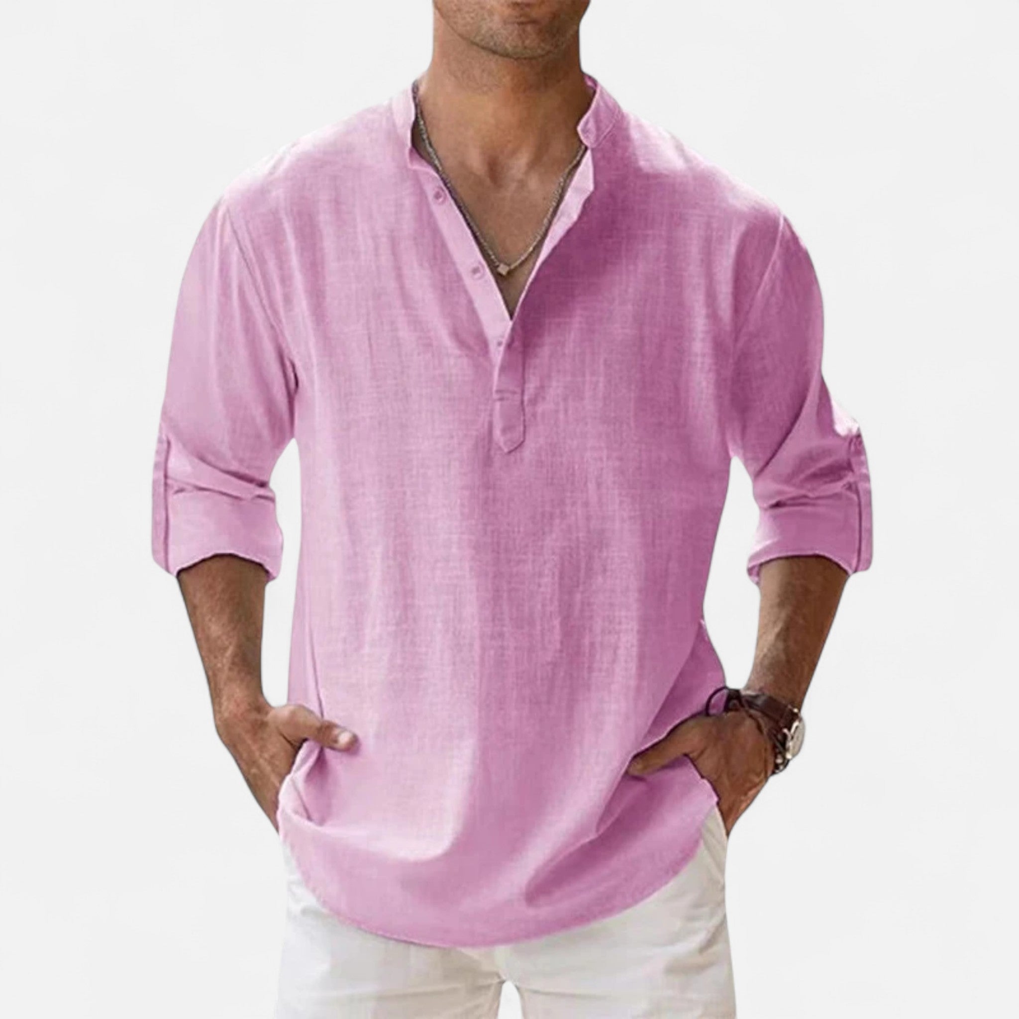 Santi | Men’s Linen Beach Shirt