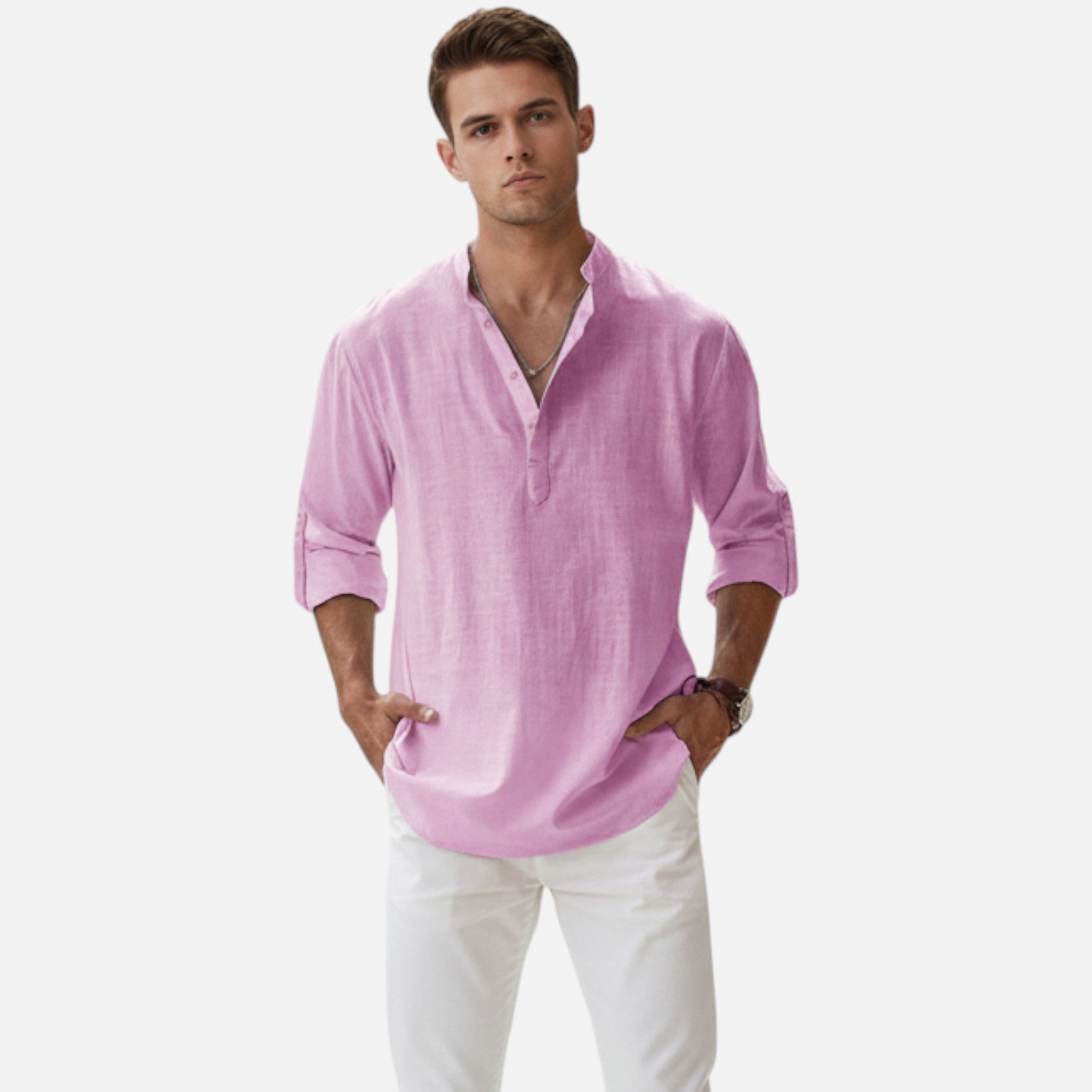 Santi | Men’s Linen Beach Shirt