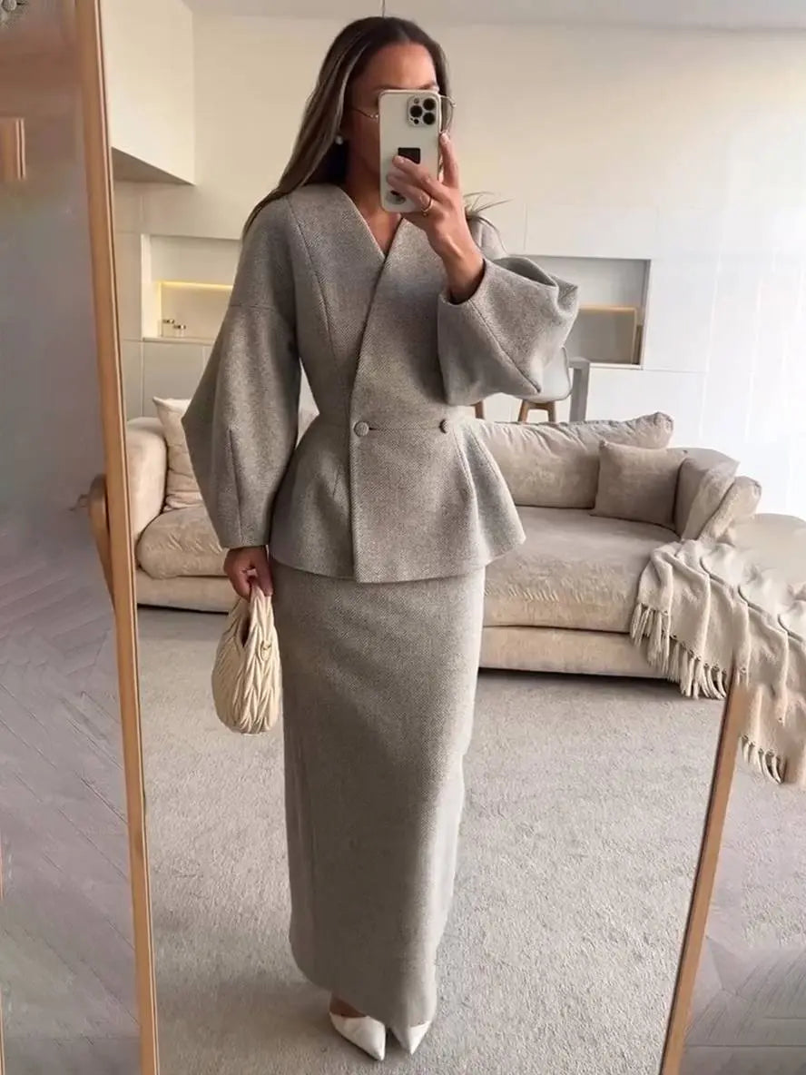 Mikay | Women’s Two-Piece Skirt Suit