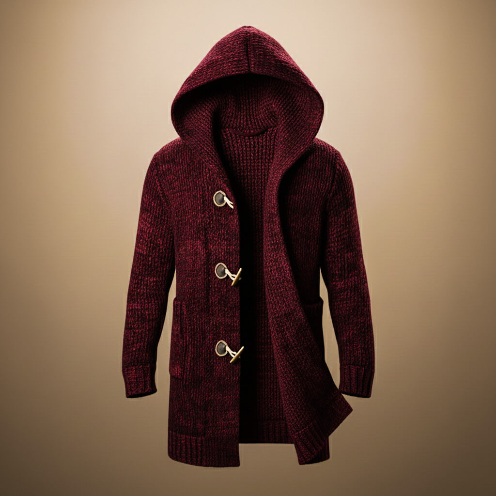 Morvane | Women’s Wool Blend Hooded Cardigan