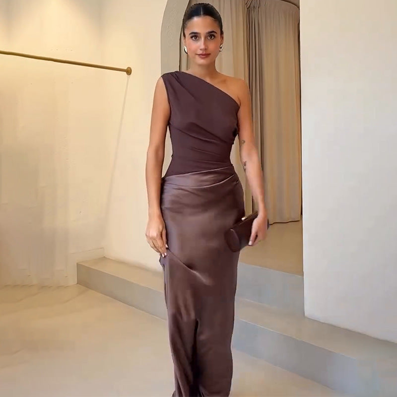 Women’s Modern Elegance Occasion One-Shoulder Evening Dress