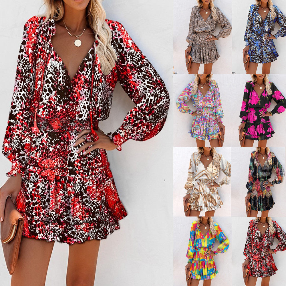 Women's Fashion Vibrant Floral Mini Dress for All Occasion