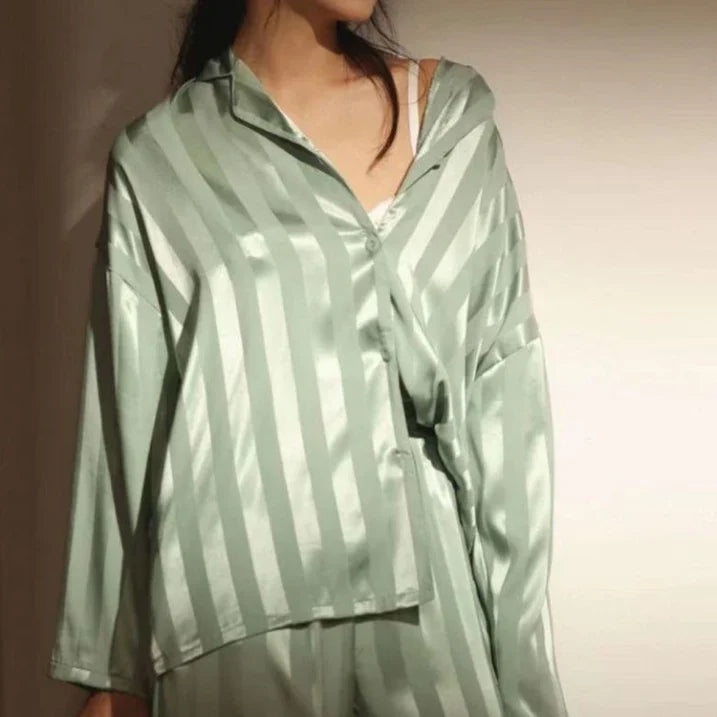 Women’s Elegance Soft Luxe Loungewear Set for Restful Night’s Sleep