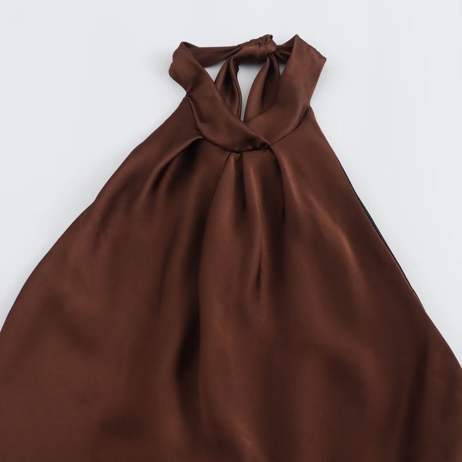 Classic Halter Velvet Dusk Evening Midi Dress for Women