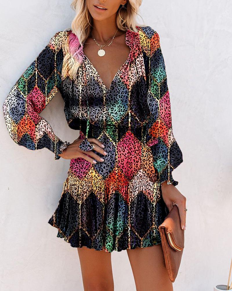 Women's Fashion Vibrant Floral Mini Dress for All Occasion