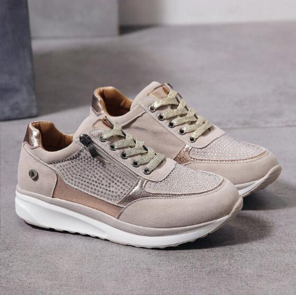 Stylish Lace-up Relief Support Athletic Shoes for Women