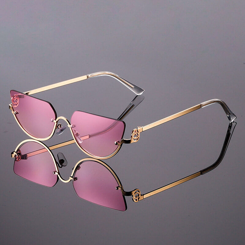 Aurion | Women’s Semi-Rimless Fashion Sunglasses