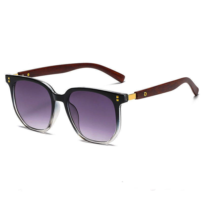 Soltero | Unisex Retro Woodgrain Sunglasses