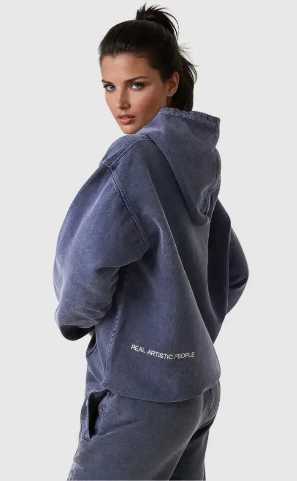 Raven | Unisex Oversized Rhinestone Graphic Hoodie