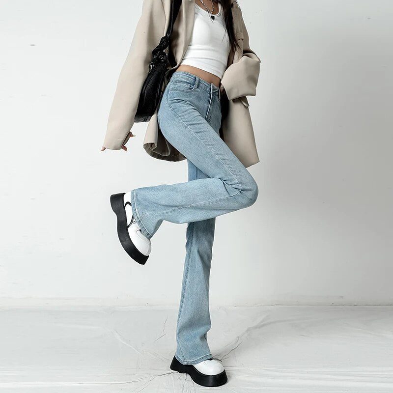 Women’s Classic High Waist Flare Jeans