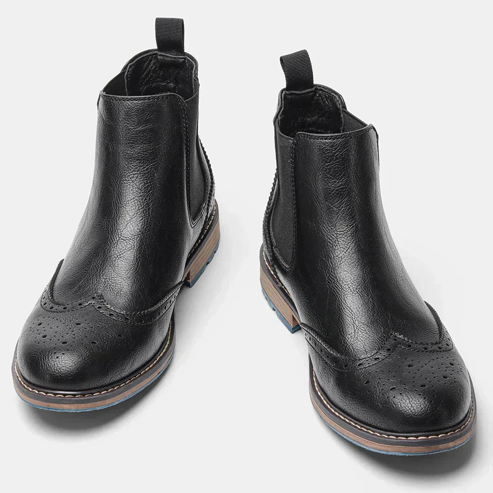 Men's Modern Retro Chelsea Boots with Durable Sole