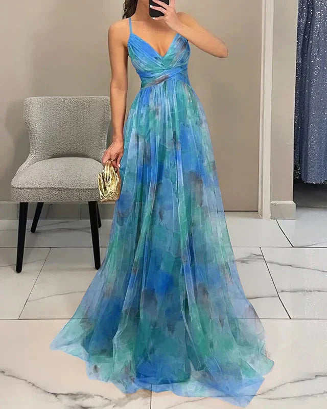 Women's Elegance Stunning Summer Floral Maxi Dress