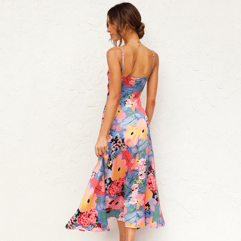 Women’s Sunny Floral Celebration Maxi Wedding Guest Dresses