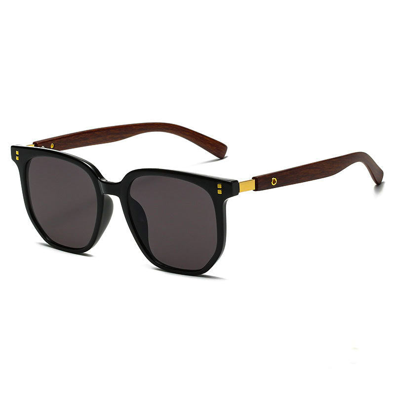 Soltero | Unisex Retro Woodgrain Sunglasses