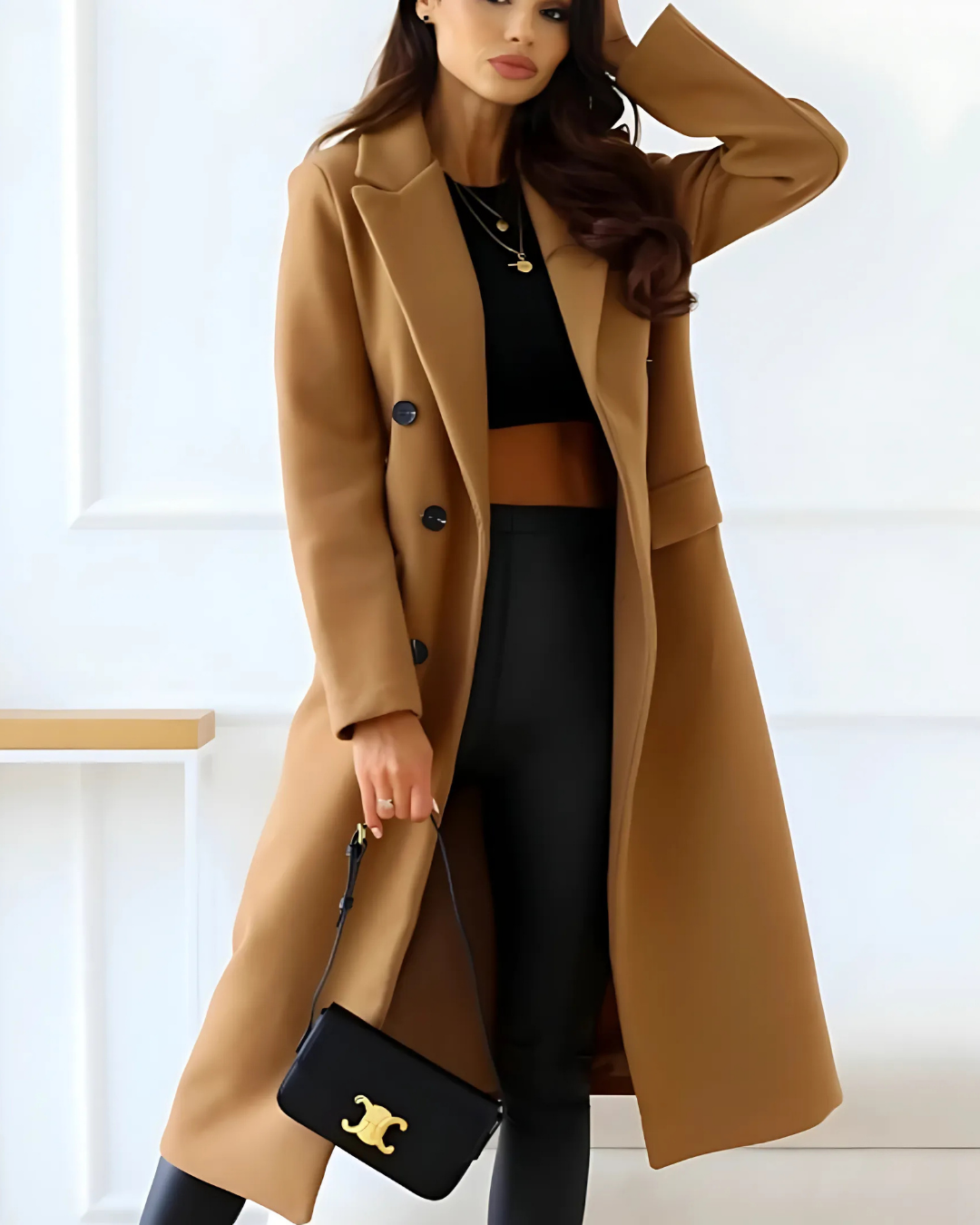 Women's Fashion Transitional City Long Winter Overcoat