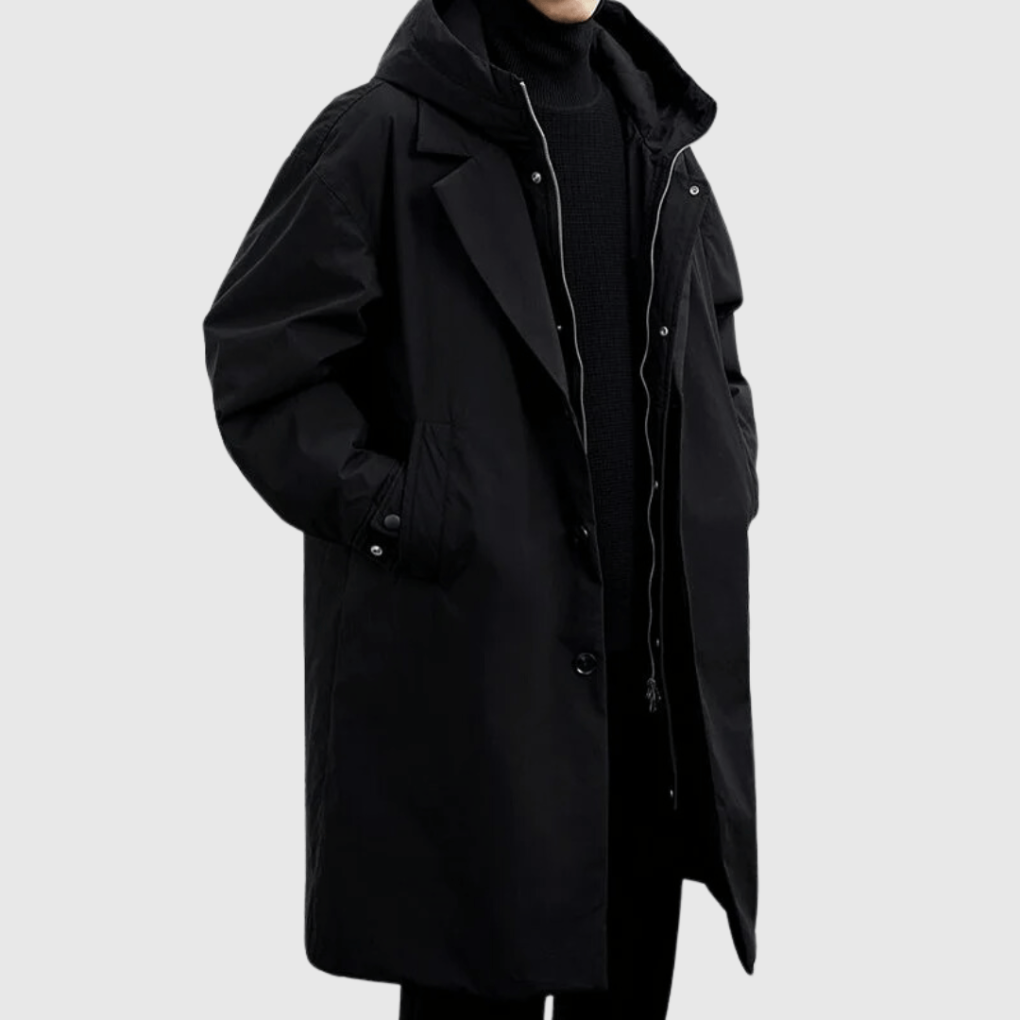 Men’s Waterproof Raincoat All-Weather Outdoor Jacket with Hood