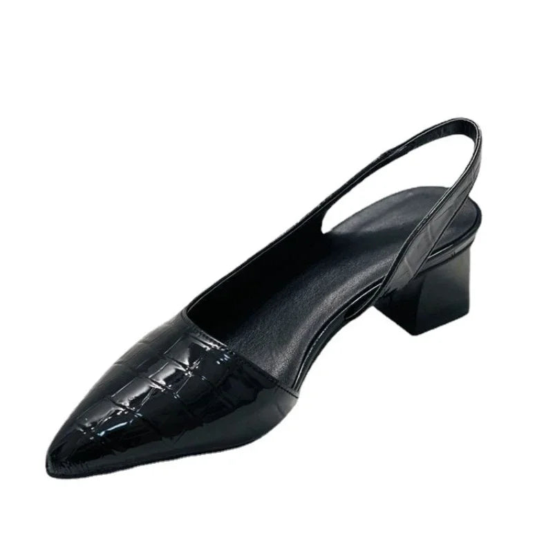 Timeless Practical Pointed Toe Heels Slingback Pumps for Women