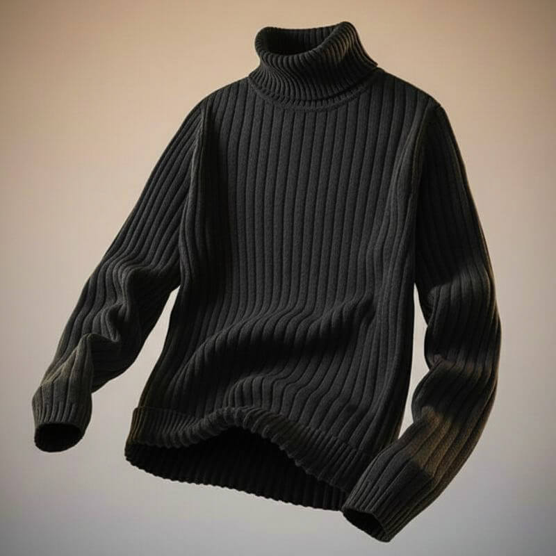Prine | Men’s Ribbed Wool Turtleneck