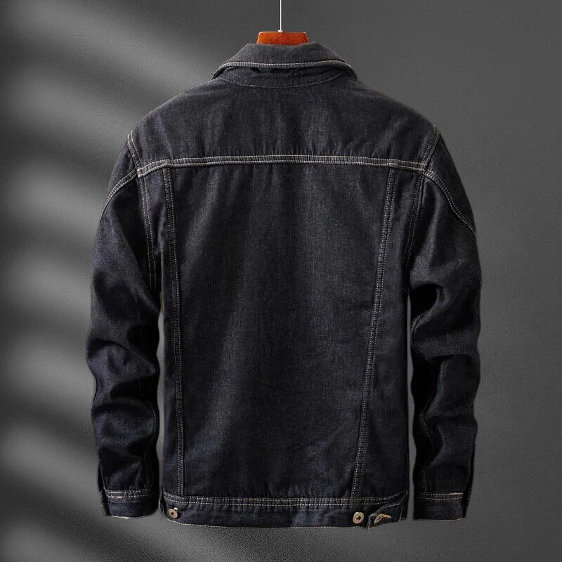 Denvar | Men’s Organic Cotton Denim Shearling Jacket