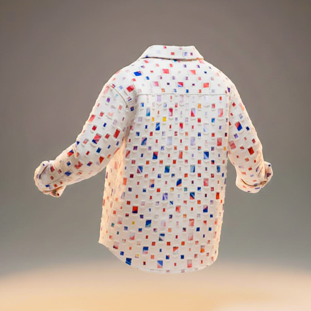 Mosaic | Men’s Premium Cotton Blend Patchwork Shirt