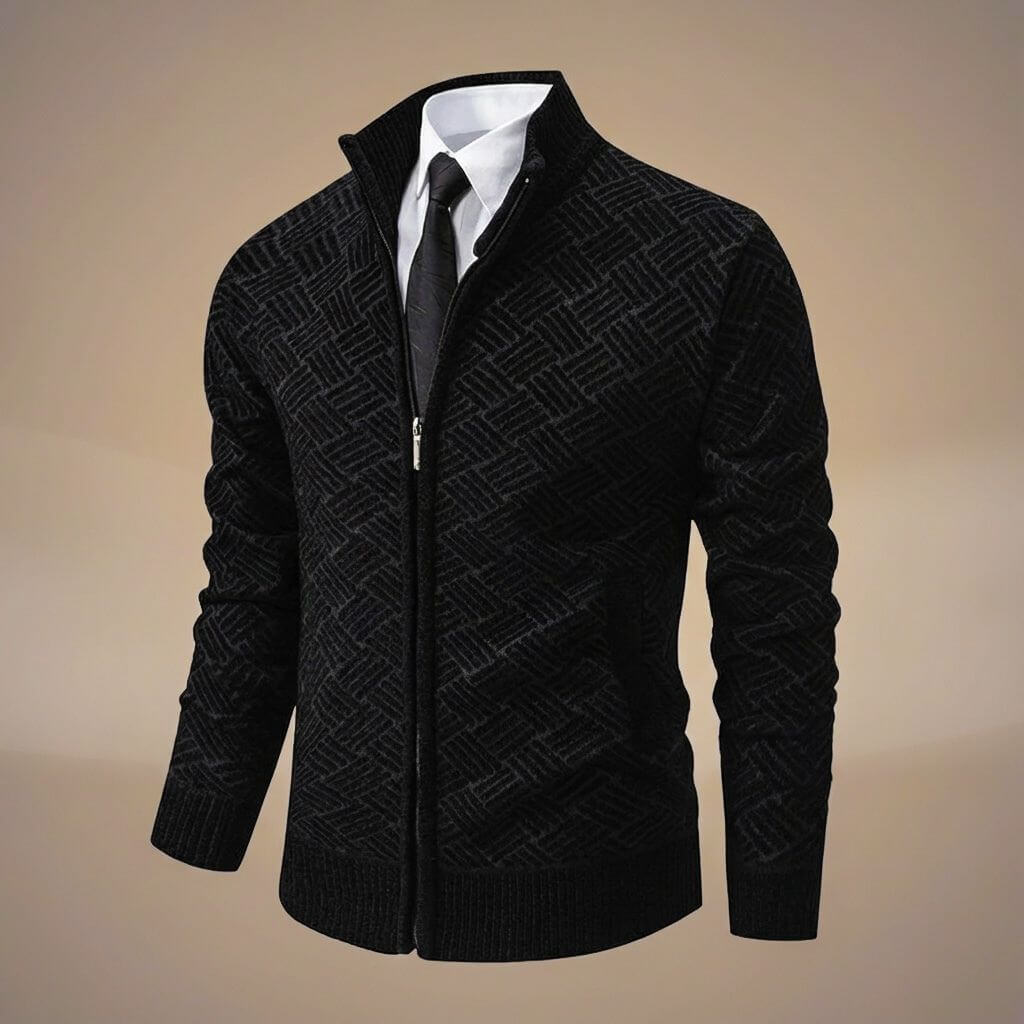 Zoro | Men’s Organic Cotton Blend Zig-Zag Jacket