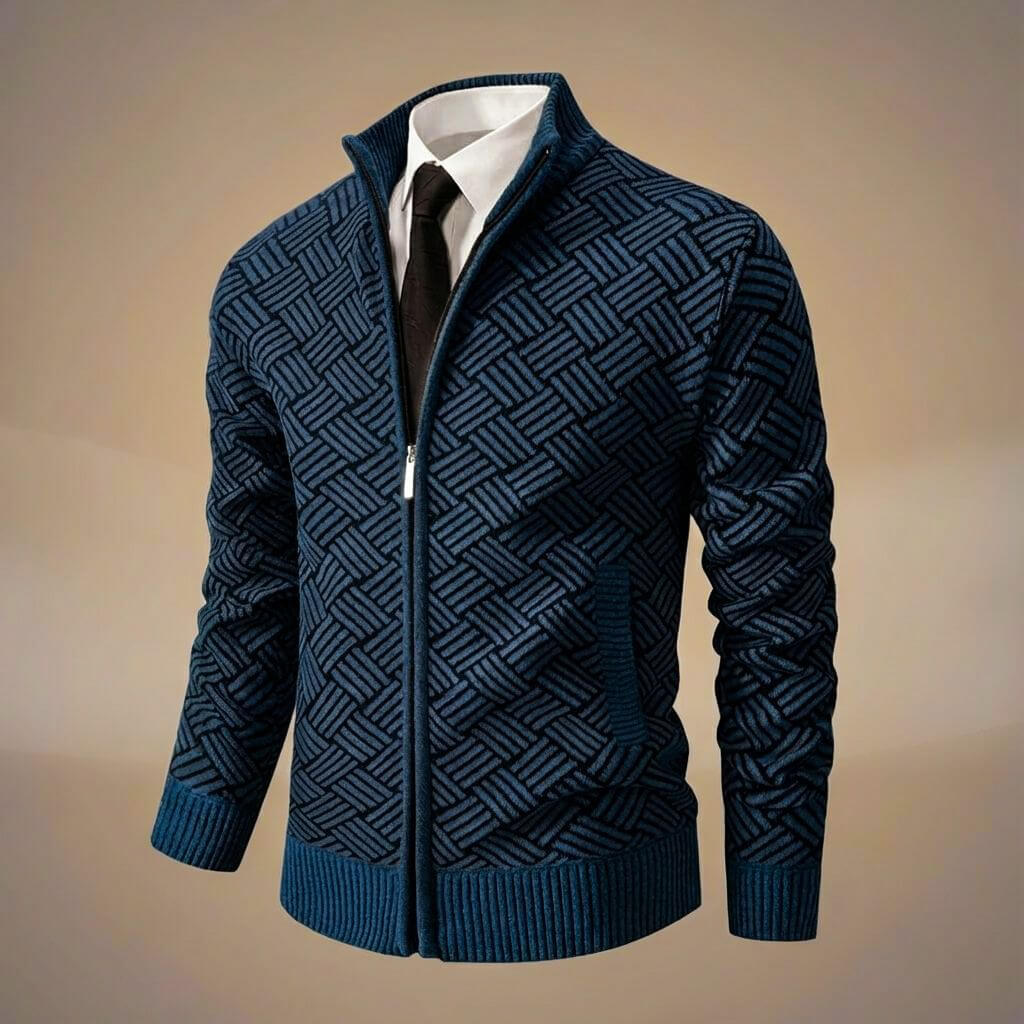 Zoro | Men’s Organic Cotton Blend Zig-Zag Jacket