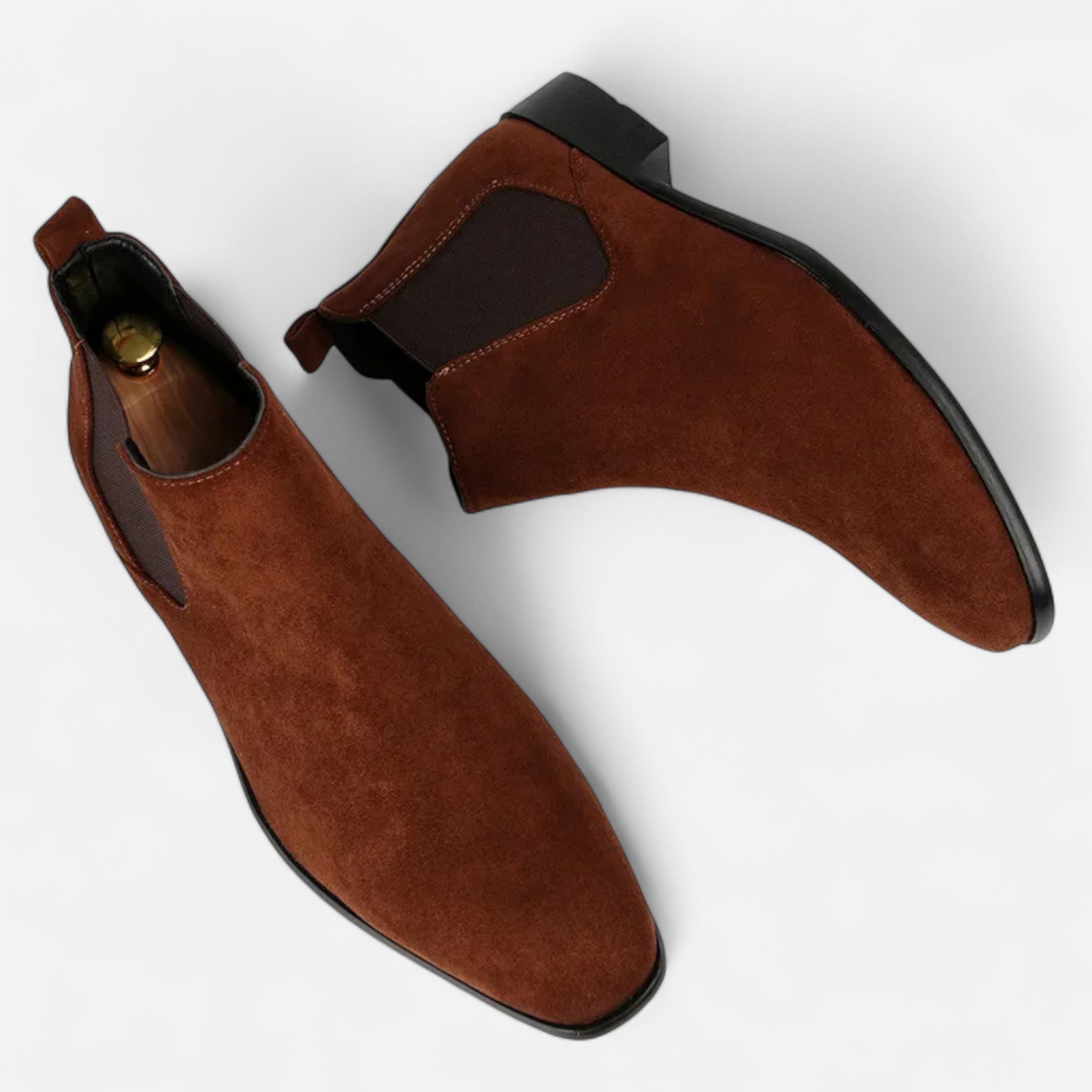 Men’s Elegance Sturdy Non-Slip Suede Chelsea Boots