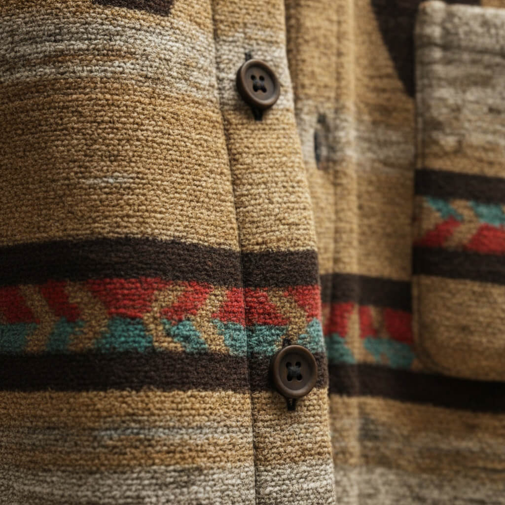 Crello | Men’s Patterned Wool Jacket