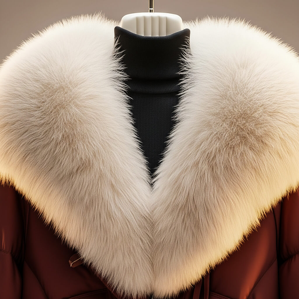 Magelle | Women’s Short Fur-Trim Coat