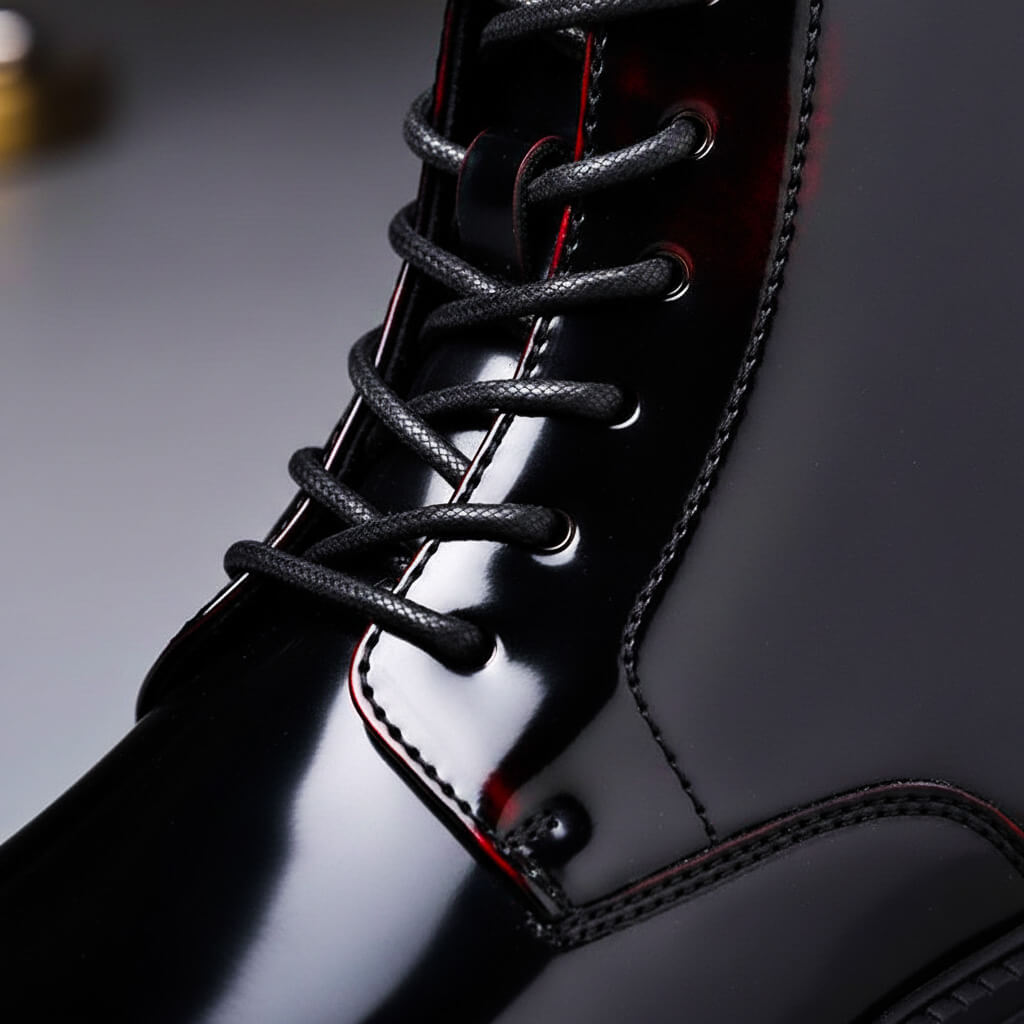 Vantello | Men’s Vintage Gloss Leather Boots