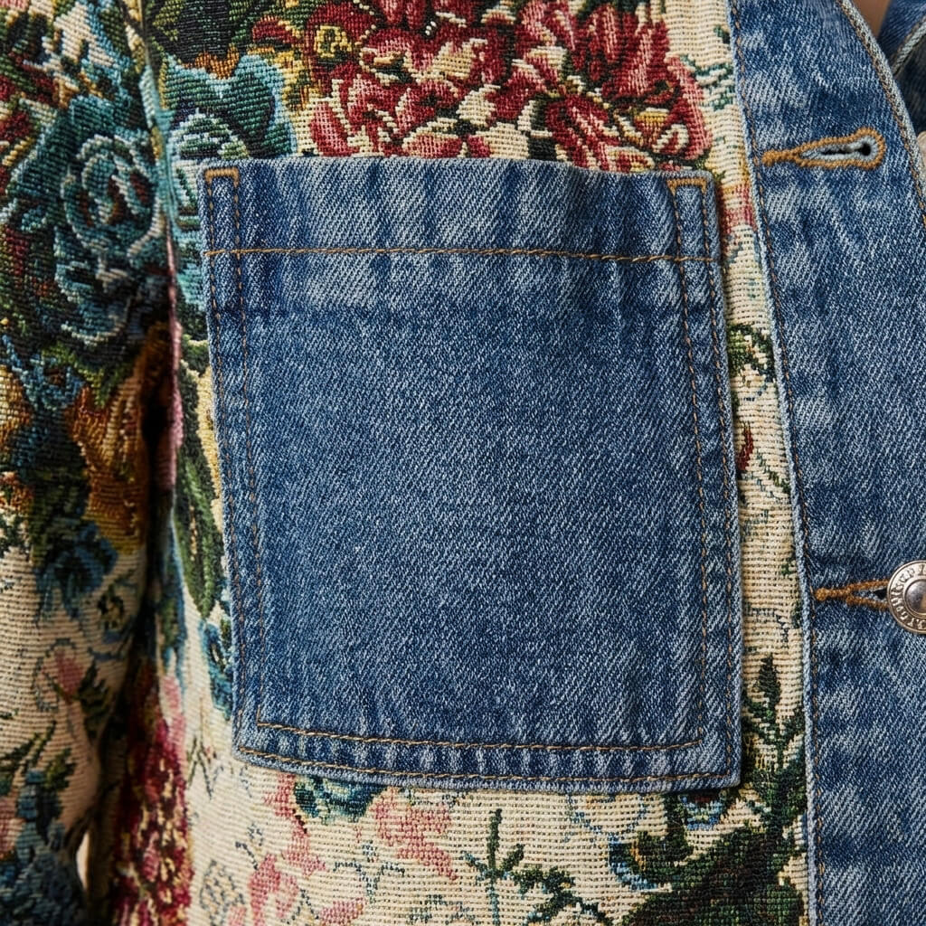 Florenne | Women’s Floral Denim Jacket