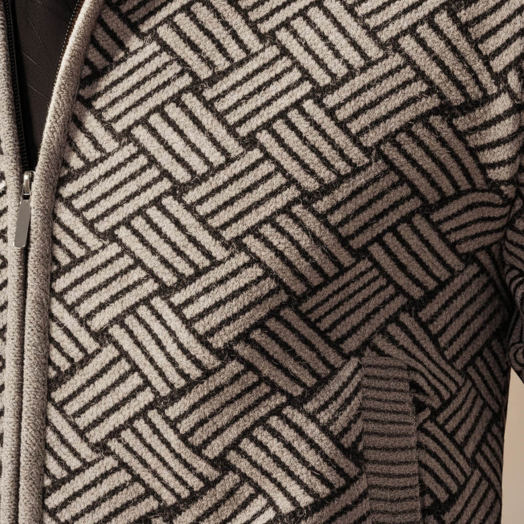 Zoro | Men’s Organic Cotton Blend Zig-Zag Jacket