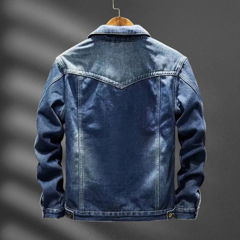 Denvar | Men’s Organic Cotton Denim Shearling Jacket