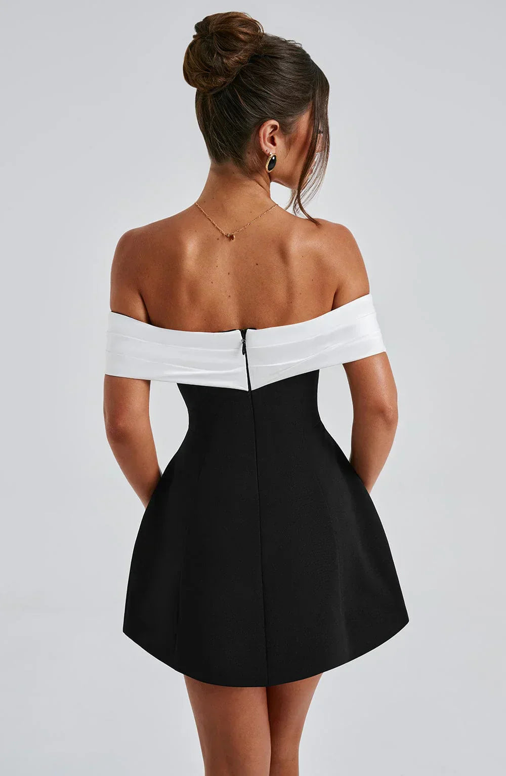 Women's Chic Trendy Bow Mini Dress for Special Events