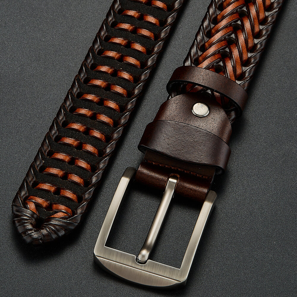 Lancelot | Men’s Hand-Braided Cowhide Leather Belt